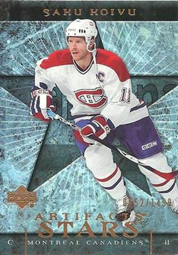 #136 Saku Koivu - Montreal Canadiens - 2007-08 Upper Deck Artifacts Hockey