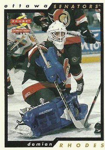 #136 Damian Rhodes - Ottawa Senators - 1996-97 Score Hockey