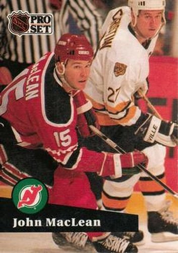 #136 John MacLean - 1991-92 Pro Set Hockey