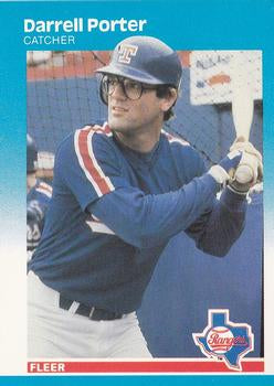 #136 Darrell Porter - Texas Rangers - 1987 Fleer Baseball