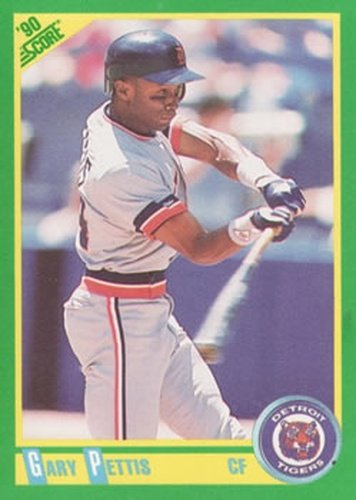 #136 Gary Pettis - Detroit Tigers - 1990 Score Baseball