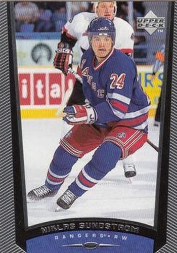 #136 Niklas Sundstrom - New York Rangers - 1998-99 Upper Deck Hockey