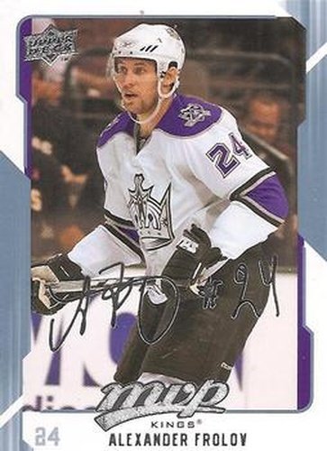 #136 Alexander Frolov - Los Angeles Kings - 2008-09 Upper Deck MVP Hockey