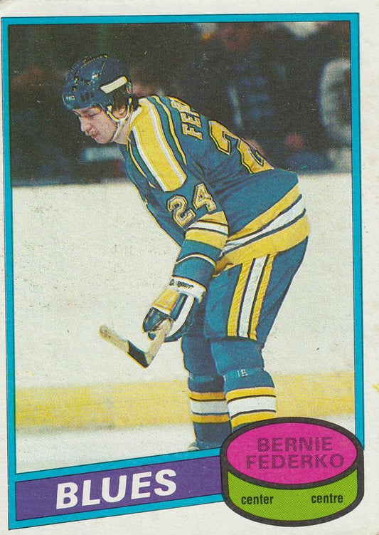 #136 Bernie Federko - St. Louis Blues - 1980-81 O-Pee-Chee Hockey