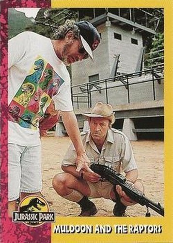 #136 Muldoon and the Raptors - 1993 Topps Jurassic Park