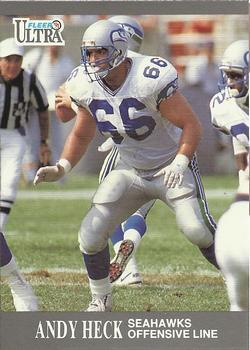 #136 Andy Heck - Seattle Seahawks - 1991 Ultra Football
