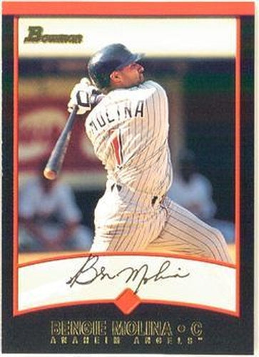 #136 Bengie Molina - Anaheim Angels - 2001 Bowman Baseball