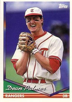 #136 Dean Palmer - Texas Rangers - 1994 Topps Baseball