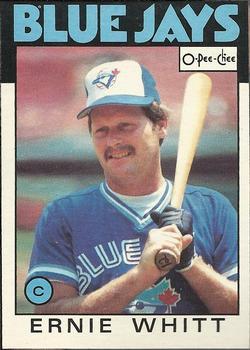 #136 Ernie Whitt - Toronto Blue Jays - 1986 O-Pee-Chee Baseball