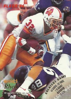 #136 Errict Rhett - Tampa Bay Buccaneers - 1996 Fleer Football