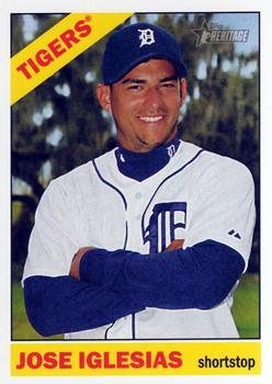 #136 Jose Iglesias - Detroit Tigers - 2015 Topps Heritage Baseball