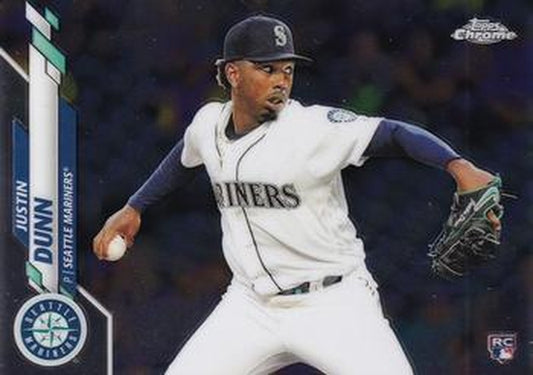 #136 Justin Dunn - Seattle Mariners - 2020 Topps Chrome Baseball