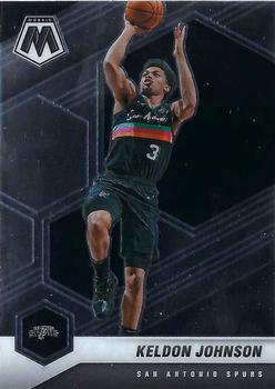 #136 Keldon Johnson - San Antonio Spurs - 2020-21 Panini Mosaic Basketball