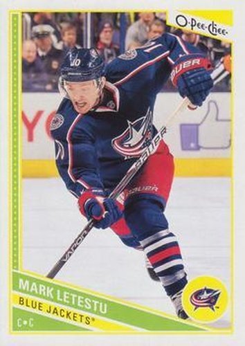 #136 Mark Letestu - Columbus Blue Jackets - 2013-14 O-Pee-Chee Hockey