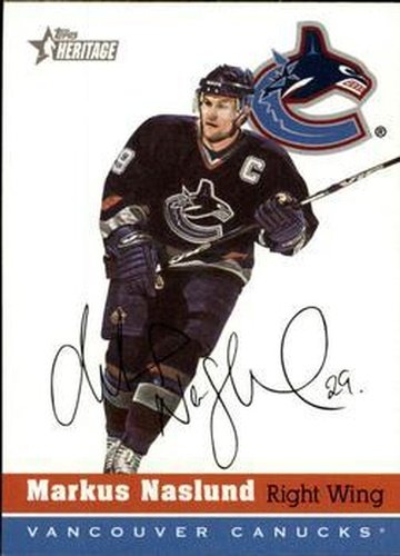 #136 Markus Naslund - Vancouver Canucks - 2000-01 Topps Heritage Hockey