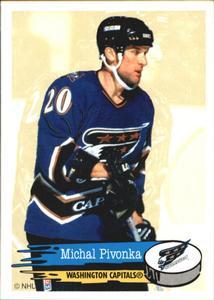 #136 Michal Pivonka - Washington Capitals - 1995-96 Panini Hockey Stickers