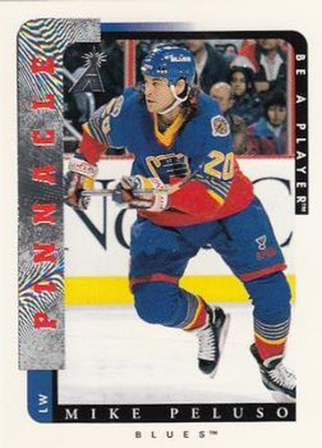 #136 Mike Peluso - St. Louis Blues - 1996-97 Pinnacle Be a Player Hockey