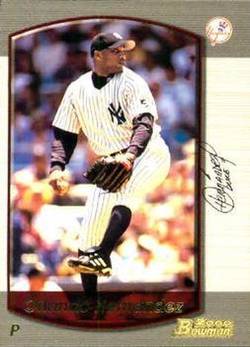 #136 Orlando Hernandez - New York Yankees - 2000 Bowman Baseball