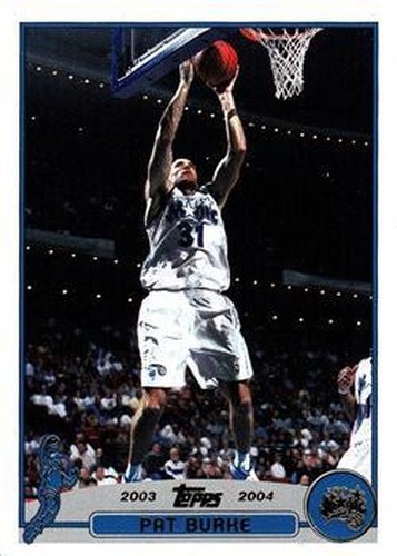 #136 Pat Burke - Orlando Magic - 2003-04 Topps Basketball