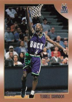 #136 Terrell Brandon - Milwaukee Bucks - 1998-99 Topps Basketball