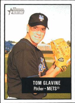 #136 Tom Glavine - New York Mets - 2003 Bowman Heritage Baseball