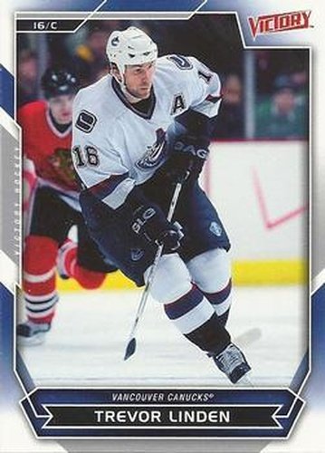 #136 Trevor Linden - Vancouver Canucks - 2007-08 Upper Deck Victory Hockey