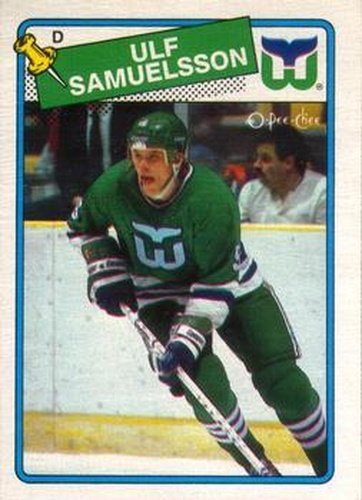 #136 Ulf Samuelsson - Hartford Whalers - 1988-89 O-Pee-Chee Hockey