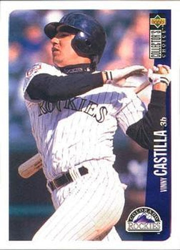 #136 Vinny Castilla - Colorado Rockies - 1996 Collector's Choice Baseball