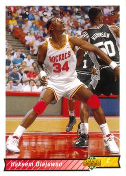 #136 Hakeem Olajuwon - Houston Rockets - 1992-93 Upper Deck Basketball