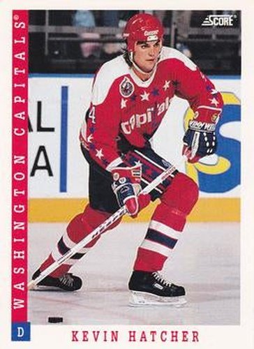 #136 Kevin Hatcher - Washington Capitals - 1993-94 Score Canadian Hockey