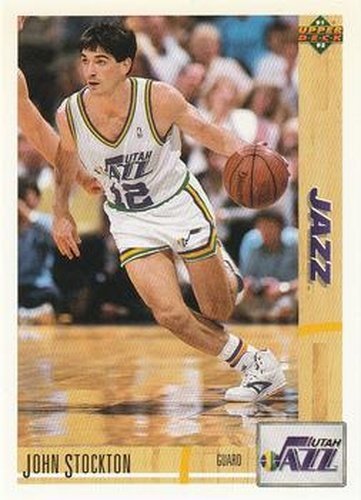 #136 John Stockton - Utah Jazz - 1991-92 Upper Deck Basketball