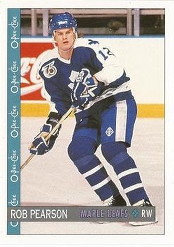 #136 Rob Pearson - Toronto Maple Leafs - 1992-93 O-Pee-Chee Hockey