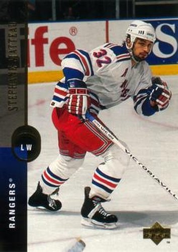 #136 Stephane Matteau - New York Rangers - 1994-95 Upper Deck Hockey