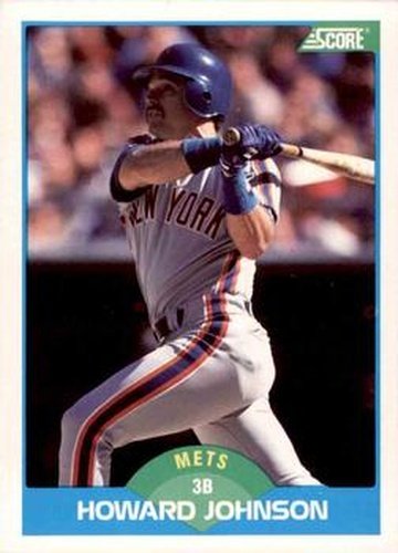#136 Howard Johnson - New York Mets - 1989 Score Baseball