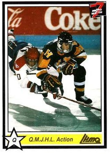 #136 QMJHL Action - 1990-91 7th Inning Sketch QMJHL Hockey