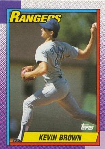 #136 Kevin Brown - Texas Rangers - 1990 Topps Baseball