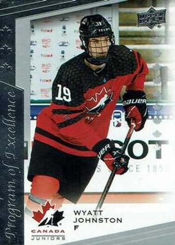 #136 Wyatt Johnston - Canada - 2021-22 Upper Deck Team Canada Juniors Hockey