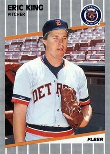 #136 Eric King - Detroit Tigers - 1989 Fleer Baseball