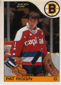 #136 Pat Riggin - Boston Bruins - 1985-86 O-Pee-Chee Hockey