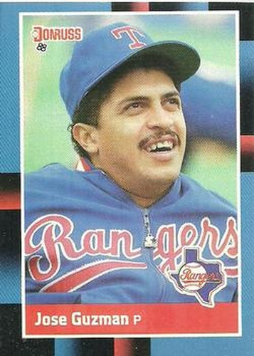 #136 Jose Guzman - Texas Rangers - 1988 Donruss Baseball