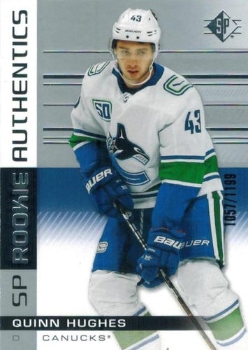 #136 Quinn Hughes - Vancouver Canucks - 2019-20 SP Hockey