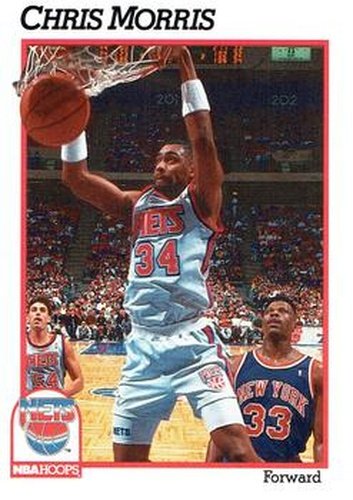 #136 Chris Morris - New Jersey Nets - 1991-92 Hoops Basketball