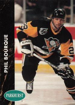 #136 Phil Bourque - Pittsburgh Penguins - 1991-92 Parkhurst Hockey