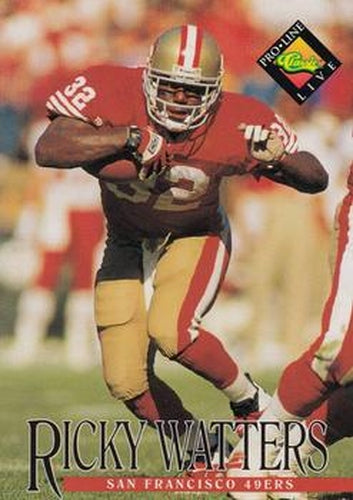 #137 Ricky Watters - San Francisco 49ers - 1994 Pro Line Live Football