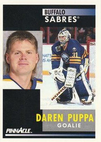 #137 Daren Puppa - Buffalo Sabres - 1991-92 Pinnacle Hockey