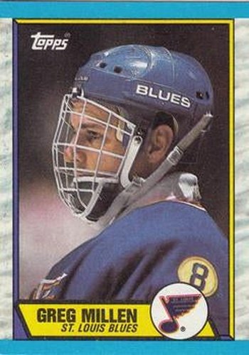 #137 Greg Millen - St. Louis Blues - 1989-90 Topps Hockey