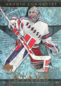 #137 Henrik Lundqvist - New York Rangers - 2007-08 Upper Deck Artifacts Hockey