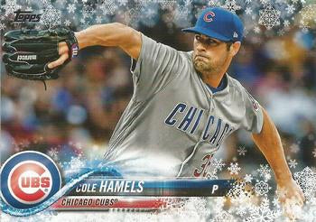 #HMW137 Cole Hamels - Chicago Cubs - 2018 Topps Holiday Baseball