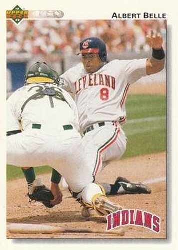 #137 Albert Belle - Cleveland Indians - 1992 Upper Deck Baseball