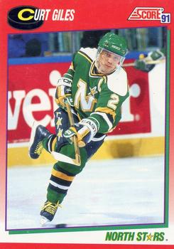 #137 Curt Giles - Minnesota North Stars - 1991-92 Score Canadian Hockey